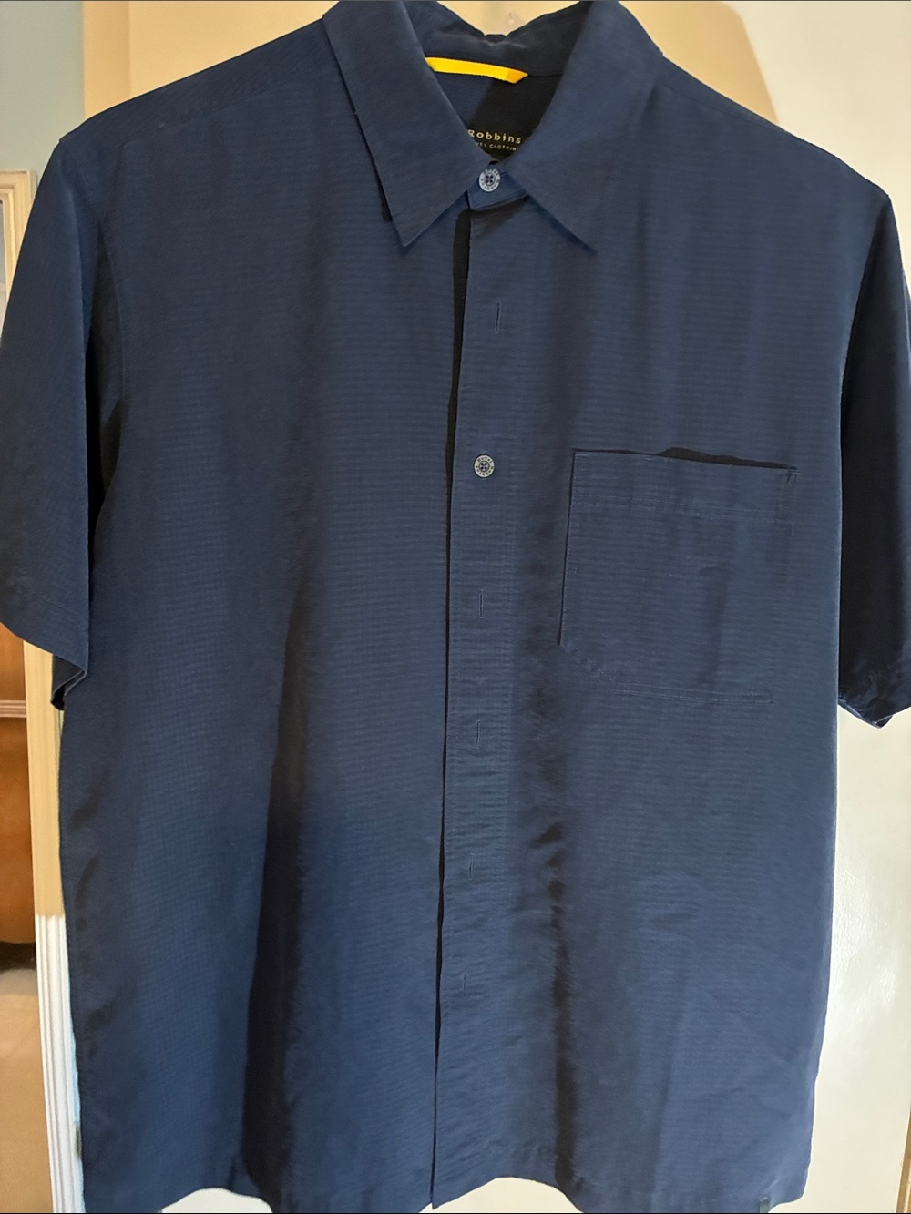 Royal Robbins Navy Short-Sleeve Button-Down Shirt